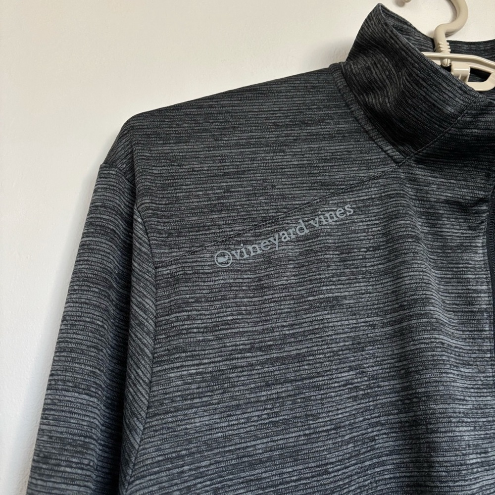 Vineyard Vines On-The-Go Sankaty Quarter Zip Men’s 3XB Gray Performance Active - Picture 4 of 12